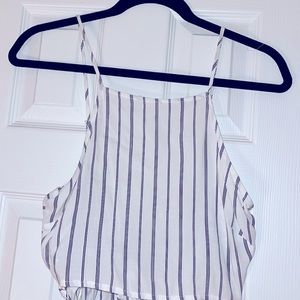 Striped blouse that ties in the back from Pacsun